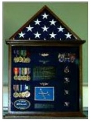 Flag Case, Flag and Badge display cases Flag and Medal Display case, Large flag and medal display cases