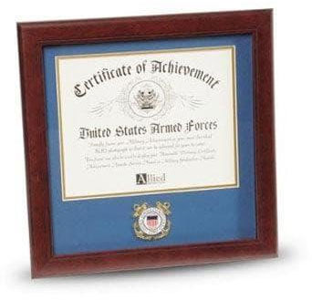 U.S. Coast Guard Medallion 8-Inch by 10-Inch Certificate Frame