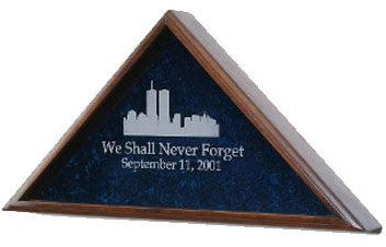 World Trade Center Flag Case, 911 Memorial flag display case